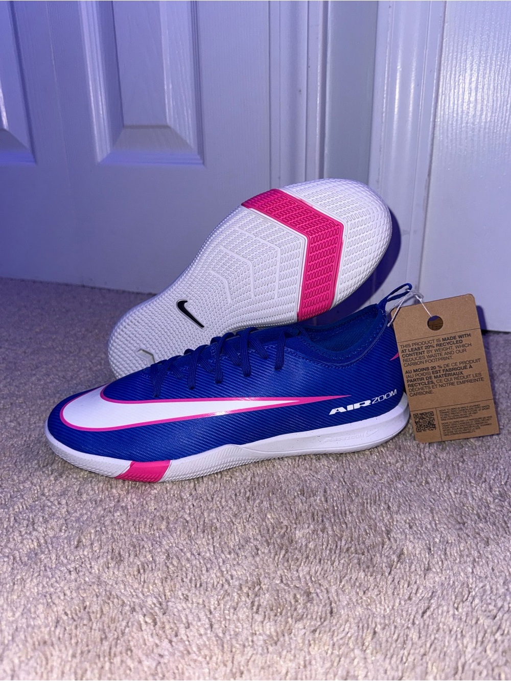 Nike Jr. Mercurial Vapor 16 Academy Kid’s Indoor Soccer Shoes Size 5.5Y